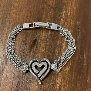 Brighton Silver Heart Bracelet